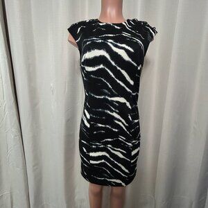 Michael Kors Laced Cap Sleeve Sheath Dress Women's Size Small
